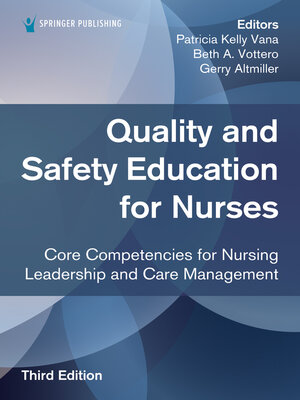 cover image of Quality and Safety Education for Nurses